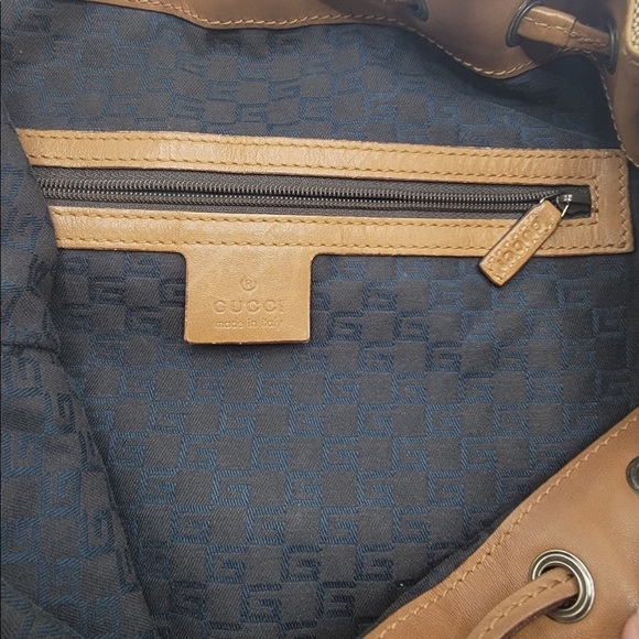 Vintage Large Gucci Shoulder Bag Beige - Picture 4 of 6